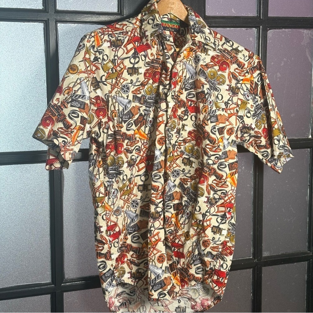 Men's Vintage Print Casual Shirt